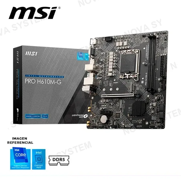MSI MAINBOARD MSI PRO H610M-G, DDR5, LGA 1700