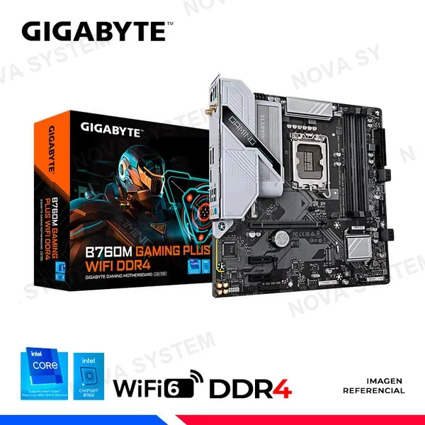 GIGABYTE MAINBOARD GIGABYTE B760M GAMING PLUS WIFI DDR4, LGA 1700