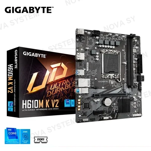 GIGABYTE MAINBOARD GIGABYTE H610M K V2, DDR5, LGA 1700
