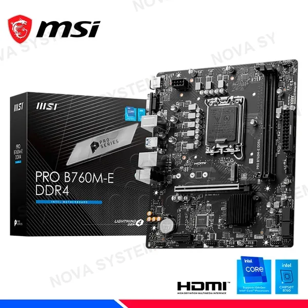 MSI MAINBOARD MSI PRO B760M-E DDR4, LGA 1700