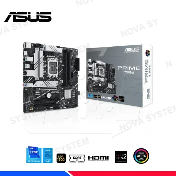 ASUS MAINBOARD ASUS PRIME B760M-A, DDR5, LGA 1700