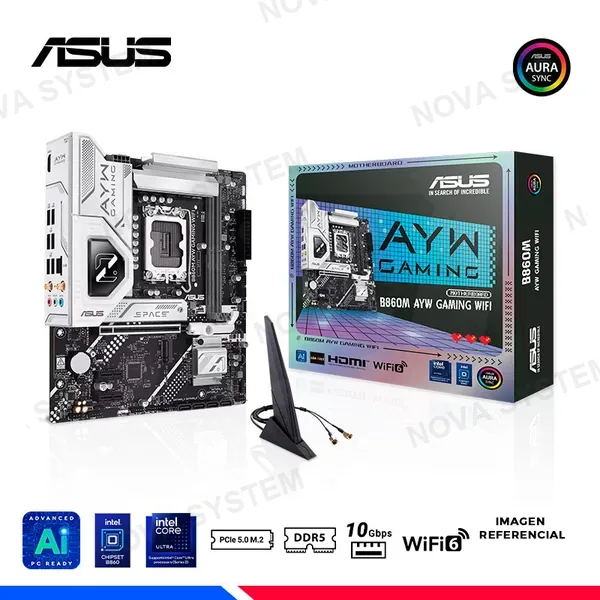 ASUS MAINBOARD ASUS B860M AYW GAMING WIFI, DDR5, LGA 1851
