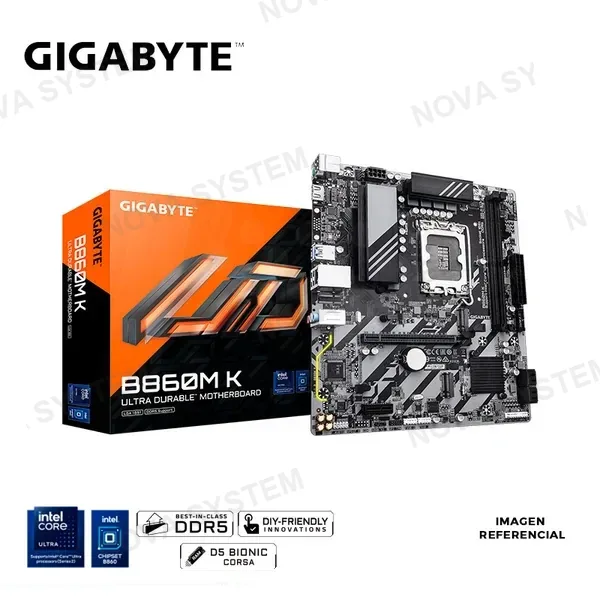 GIGABYTE MAINBOARD GIGABYTE B860M K, DDR5, LGA 1851