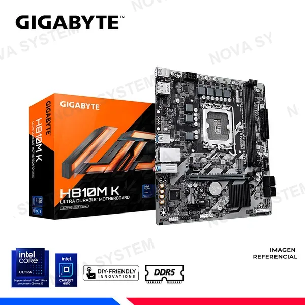 GIGABYTE MAINBOARD GIGABYTE H810M K, DDR5, LGA 1851