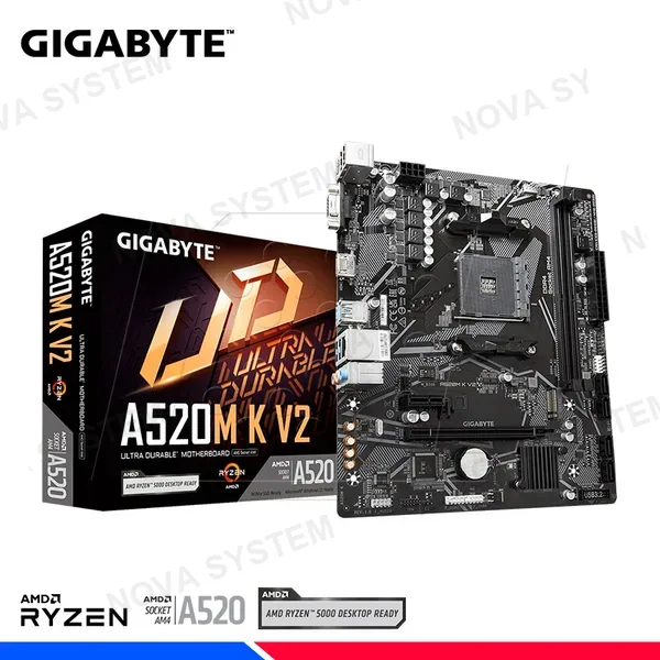 GIGABYTE MAINBOARD GIGABYTE A520M K V2, AM4, AMD