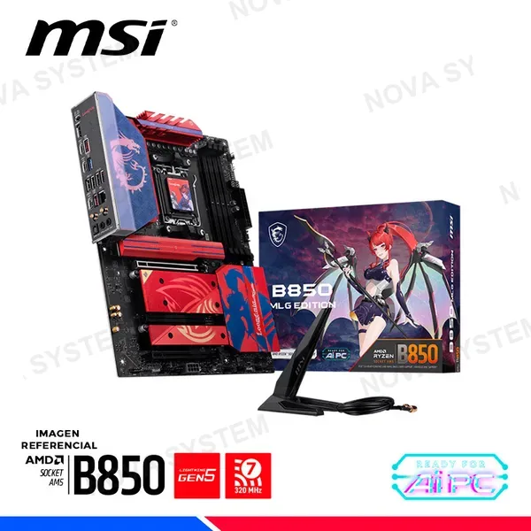 MSI MAINBOARD MSI B850 MLG EDITION, WI-FI7, DDR5, AM5, AMD