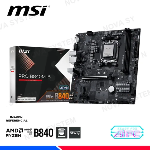 MSI MAINBOARD MSI PRO B840M-B, DDR5, AM5, AMD