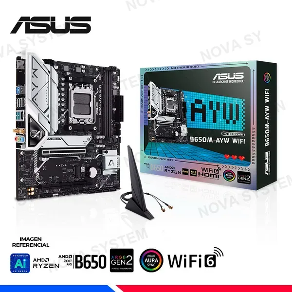 ASUS MAINBORD ASUS B650M-AYW WIFI, DDR5, AM5, AMD