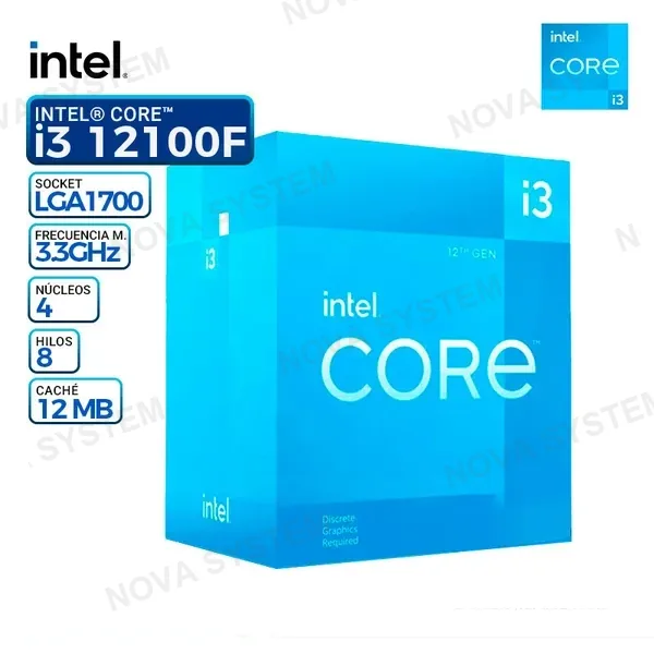 INTEL PROCESADOR INTEL CORE I3-12100F