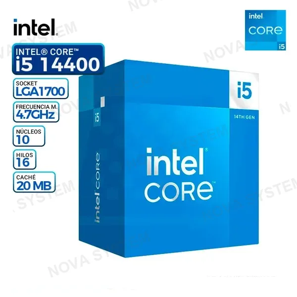 INTEL PROCESADOR INTEL CORE i5-14400, Cache 20 MB, Hasta 4.70 Ghz.