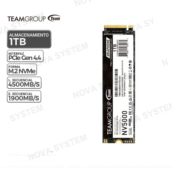 TEAMGROUP SSD TEAMGROUP NV5000 1TB M.2 NVME PCIe GEN 4