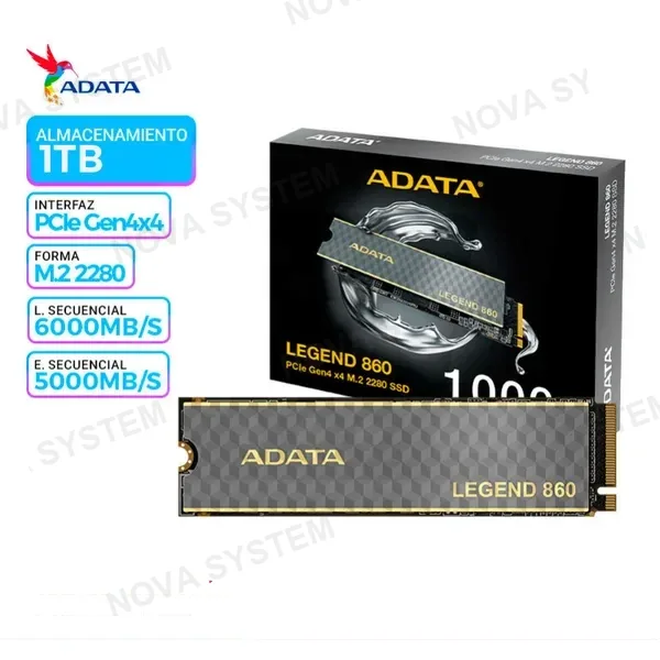 ADATA SSD ADATA LEGEND 860, 1TB, M.2, 2280, PCIe Gen4x4 NVMe