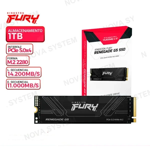 KINGSTON SSD KINGSTON FURY RENEGADE G5, 1TB , M.2 2280, NVMe PCIe 5.0x4