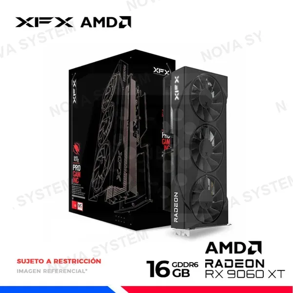 XFX VGA XFX SWIFT AMD RADEON RX 9060 XT OC Triple Fan Gaming Edition 16GB GDDR6