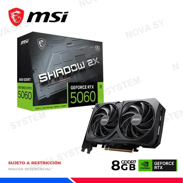 MSI VGA MSI GEFORCE RTX 5060 8GB SHADOW 2X OC, GDDR7