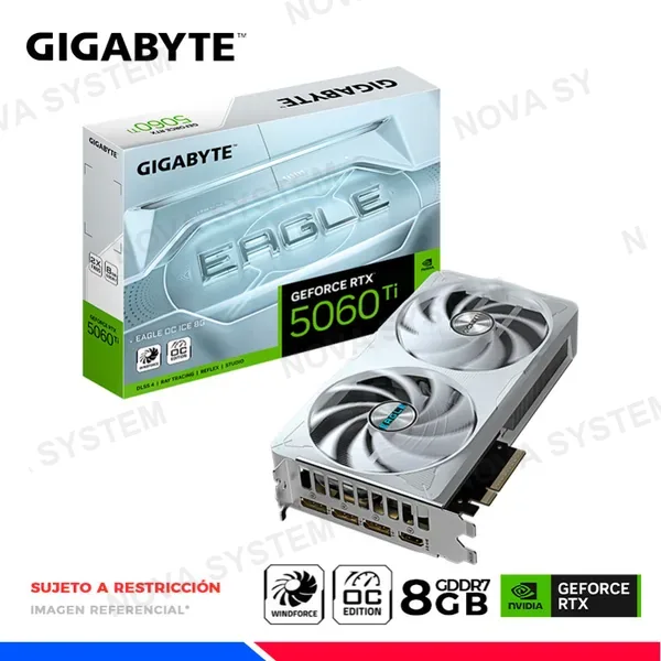 GIGABYTE VGA GIGABYTE GEFORCE RTX 5060 Ti EAGLE OC ICE 8GB GDDR7