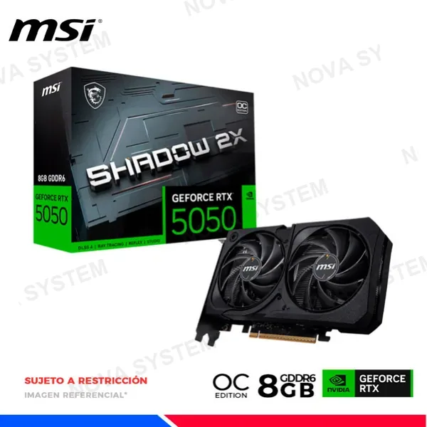 MSI VGA MSI GEFORCE RTX 5050 8GB SHADOW 2X OC GDDR6