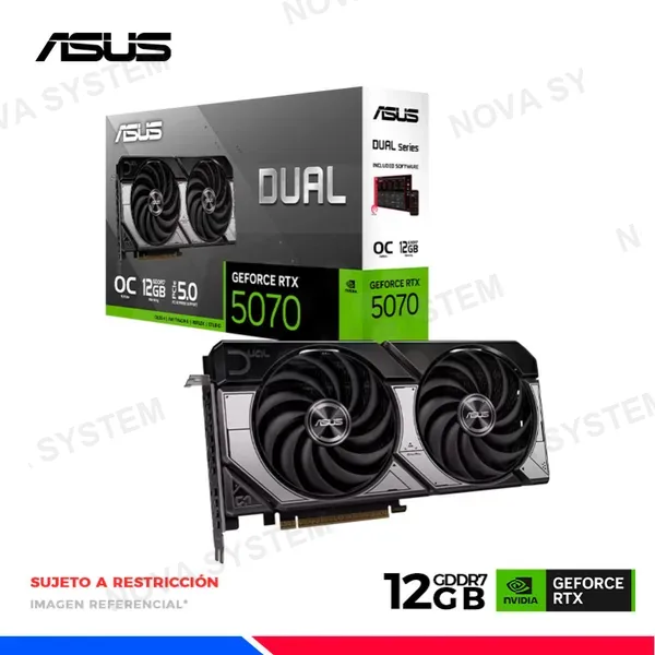 ASUS VGA ASUS DUAL GEFORCE RTX 5070 12GB GDDR7 OC Edition