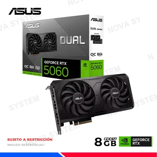ASUS VGA ASUS DUAL GEFORCE RTX 5060 EVO OC Edition 8GB GDDR7