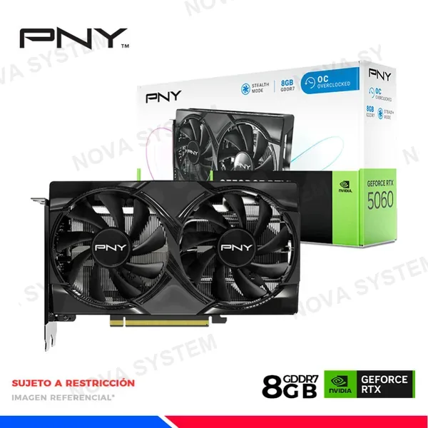 PNY VGA PNY GEFORCE RTX 5060 OC 8GB GDDR7, 128 Bit