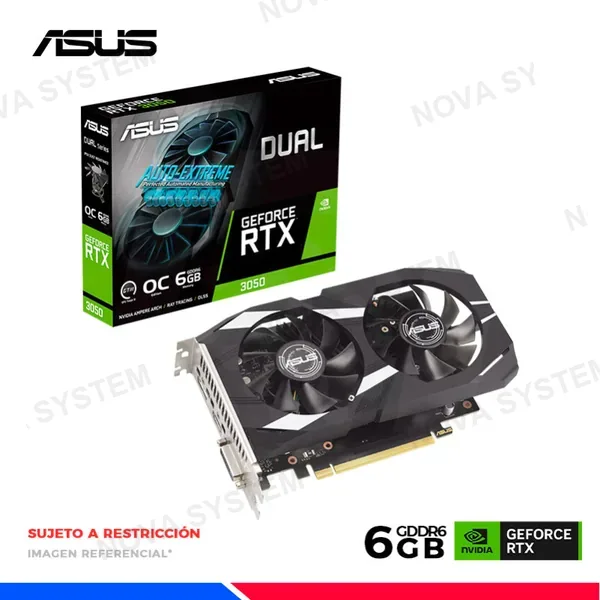 ASUS VGA ASUS GEFORCE NVIDIA RTX 3050 DUAL OC Edition 6GB GDDR6
