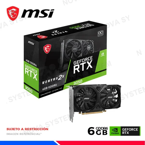 MSI VGA MSI GEFORCE RTX 3050 VENTUS 2X 6GB OC GDDR6