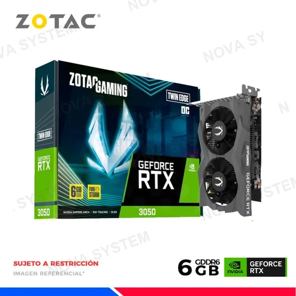ZOTAC VGA ZOTAC GAMING GEFORCE RTX 3050 6GB GDDDR6 TWIN EDGE OC