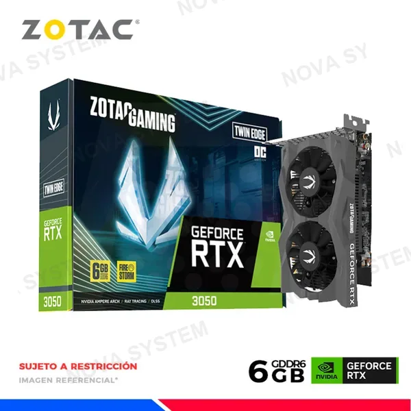 ZOTAC VGA ZOTAC GAMING GEFORCE RTX 3050 6GB GDDR6 TWIN EDGE OC
