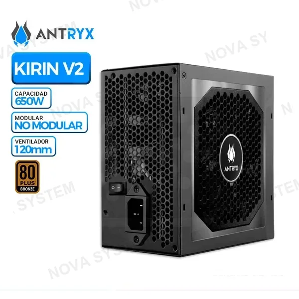 ANTRYX FUENTE DE PODER ANTRYX 650W KIRIN V2 80 PLUS BRONZE