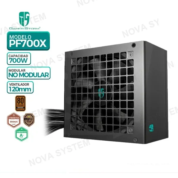 GAMER STORM FUENTE DE PODER GAMER STORM PF700X, 80 PLUS BRONZE, 700W