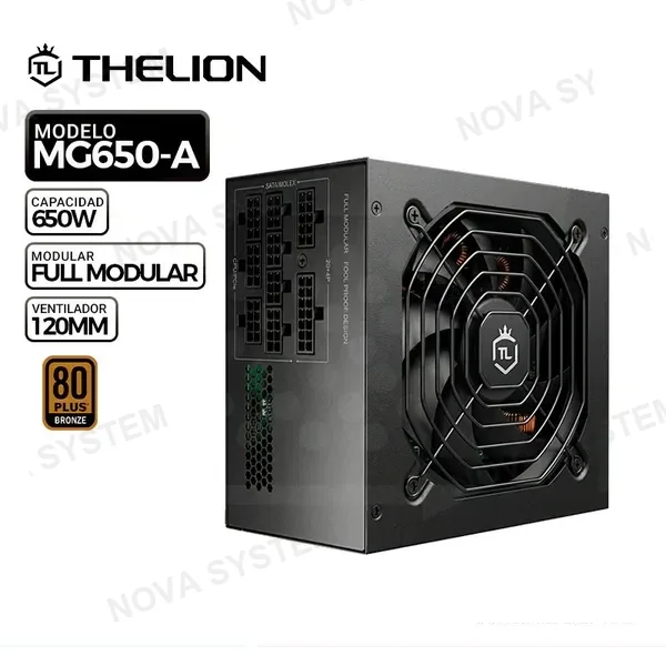 THELION FUENTE DE PODER THELION MG650-A, 80 PLUS BRONZE MODULAR, 650W