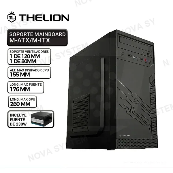 THELION CASE THELION STRUCTOR ST6614, FUENTE 230W