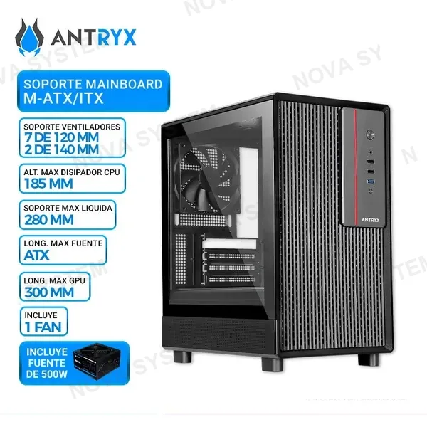 ANTRYX CASE ANTRYX XTREME MICRO XM-410, F/B500W, V/TEMPLADO