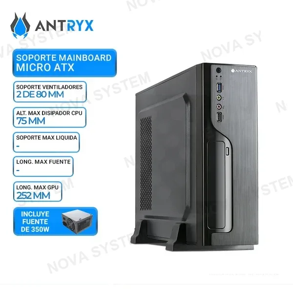 ANTRYX CASE ANTRYX SLIM XS-120 FUENTE 350W