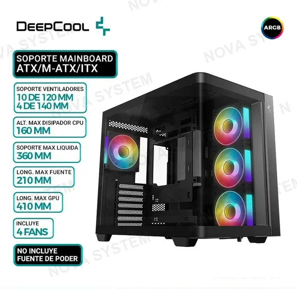 DEEPCOOL CASE DEEPCOOL CG530U 4F, V/TEMPLADO CURVO