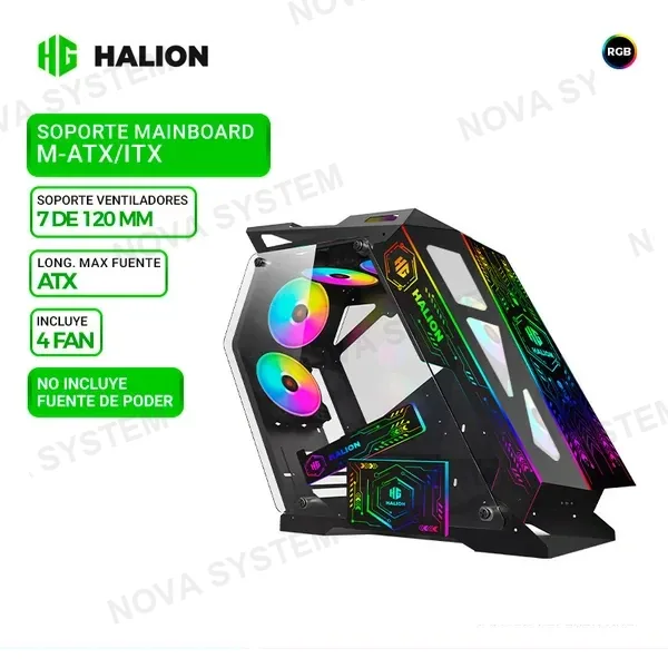 HALION CASE HALION TRUENO, 4 COOLER ARGB, V/TEM