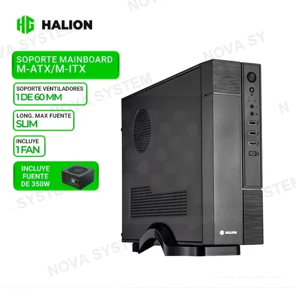 HALION CASE SLIM HALION MICRO ATX S822, F/350W