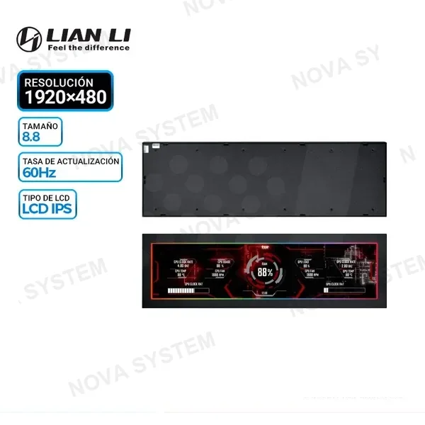 LIAN LI PANTALLA LCD LIAN LI 8.8" IPS 1920×480, BLACK