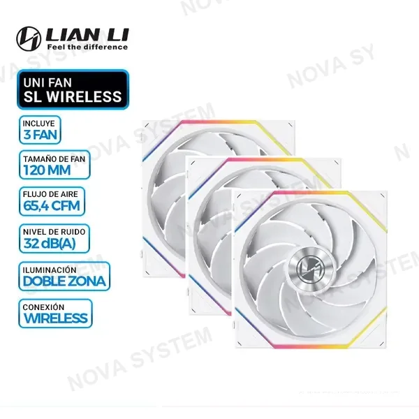 LIAN LI COOLER DE CASE LIAN LI UNI FAN SL WIRELESS 120 ARGB WHITE