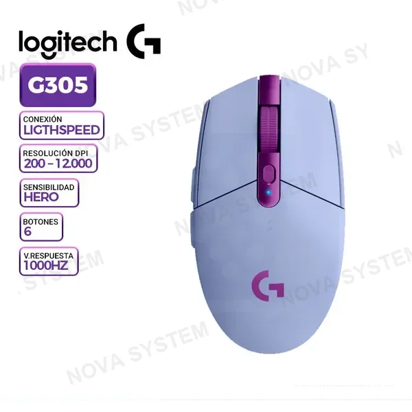 LOGITECH MOUSE INALAMBRICO LOGITECH G305 LILA