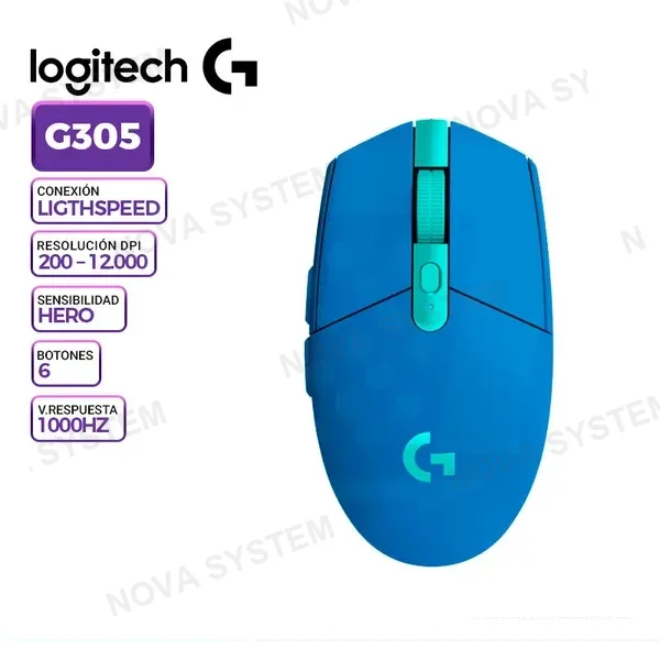 LOGITECH MOUSE INALAMBRICO LOGITECH G305 BLUE