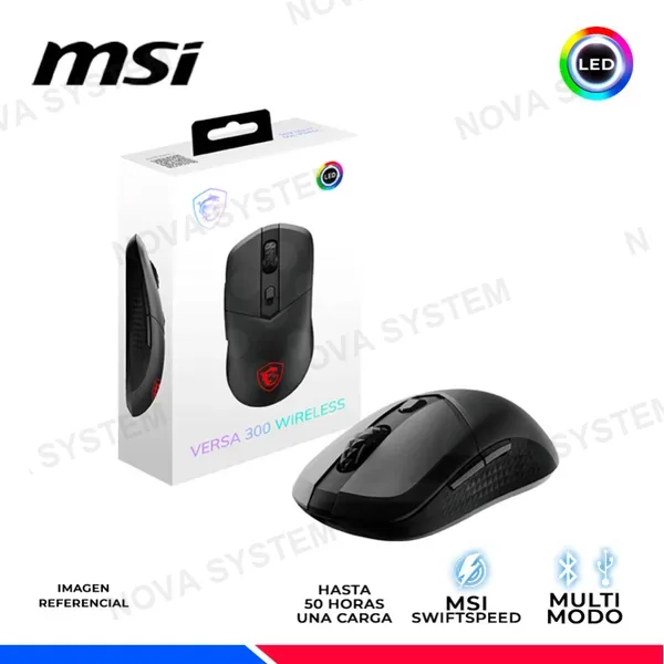 MOUSE GAMING VERSA 300, INALAMBRICO/BT, RGB