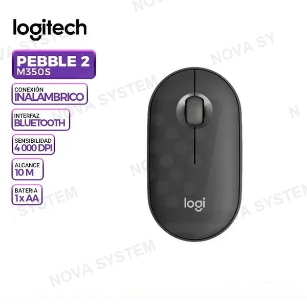 LOGITECH MOUSE LOGITECH PEBBLE 2 M350S WIRELESS/BLUETOOTH GRAFITO