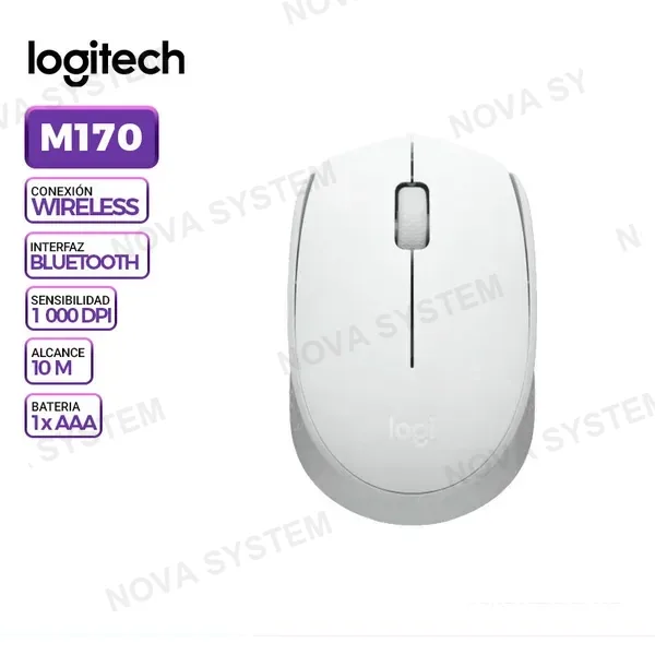 LOGITECH MOUSE LOGITECH M170 WIRELESS WHITE