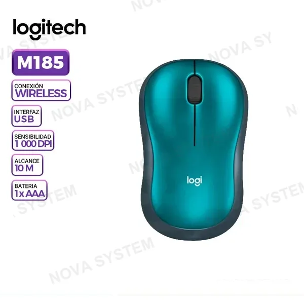 LOGITECH MOUSE LOGITECH M185 WIRELESS BLUE