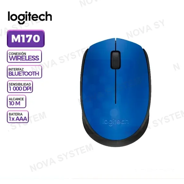 LOGITECH MOUSE LOGITECH M170 WIRELESS BLUE