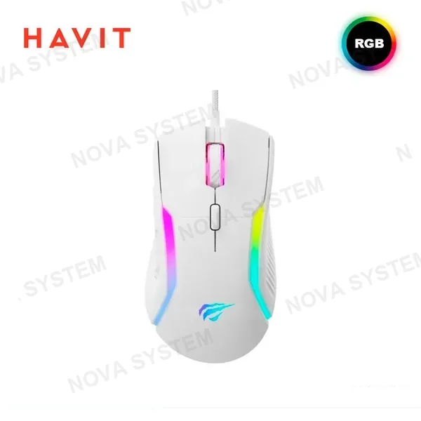 HAVIT MOUSE GAMING HAVIT MS1033, BLANCO, RGB