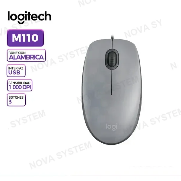 LOGITECH MOUSE LOGITECH M110 SILENT USB GRIS