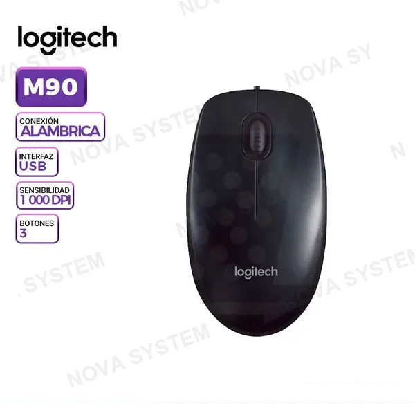 LOGITECH MOUSE LOGITECH M90 1000 DPI USB NEGRO