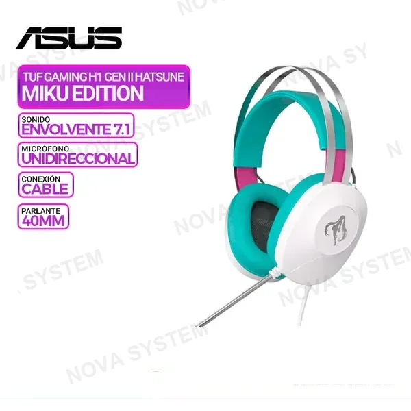 ASUS AURICULAR ASUS TUF GAMING H1 GEN II HATSUNE EDICION MIKU